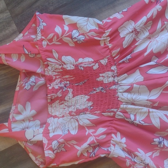 Anthropologie sanctuary pink and white floral maxi sun dress size xs - Picture 9 of 9